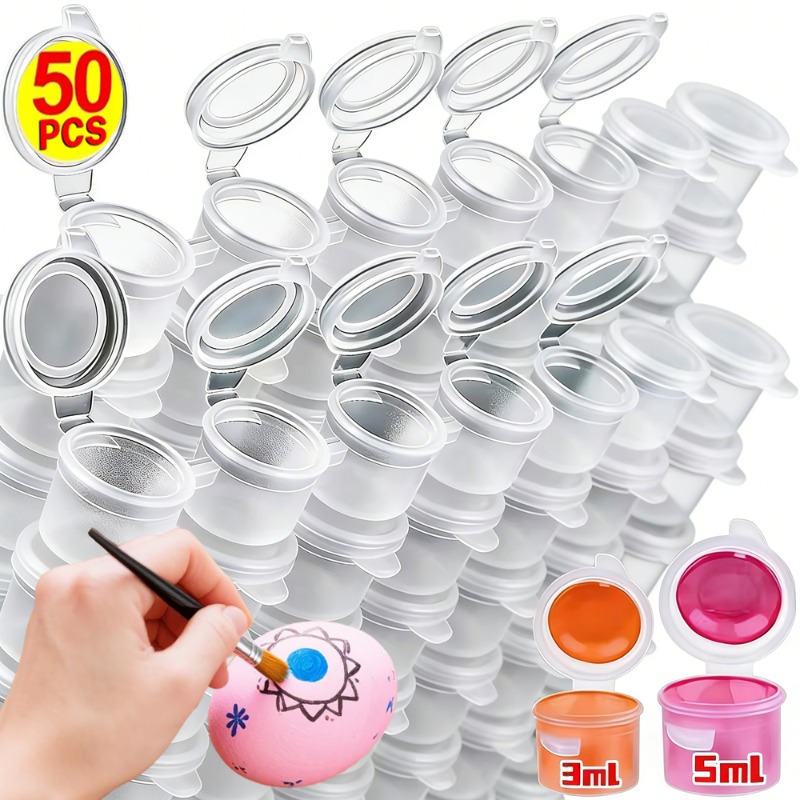 Plastic Cup 50Pcs - 10/30/50 SZT. Puste Pojemniki na Farbę