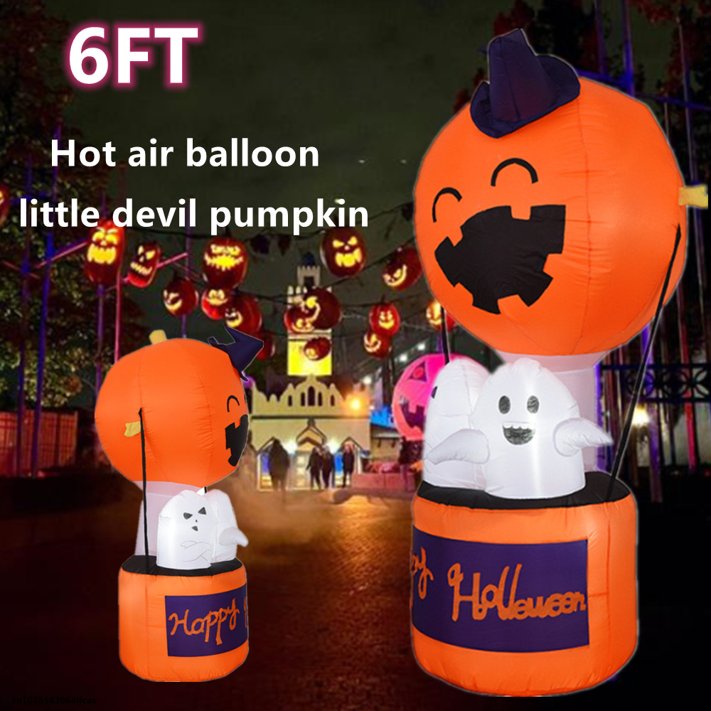 Led Balloon Light - Halloweenowy nadmuchiwany 1.8m gorący balon dmuchany