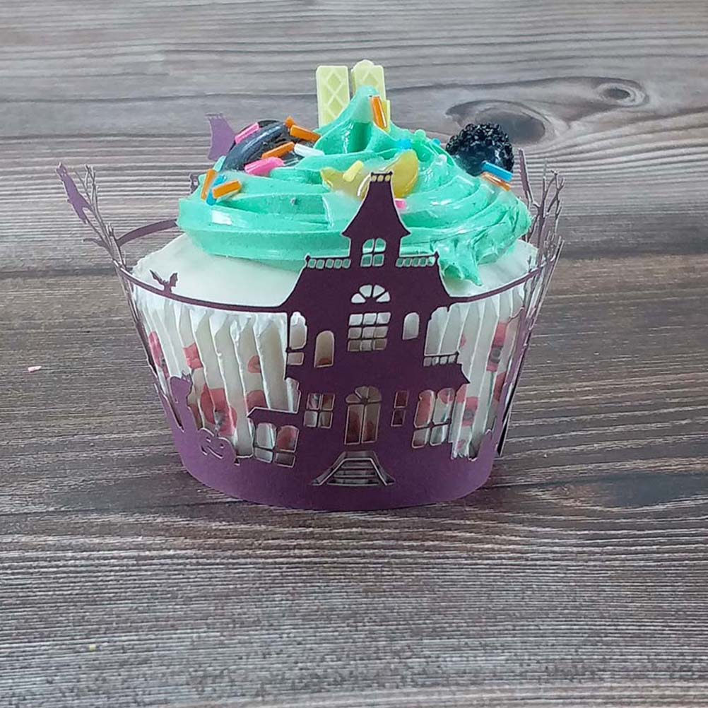 Plastic Cup 50Pcs - 50 szt. Ozdobne owijki na tort