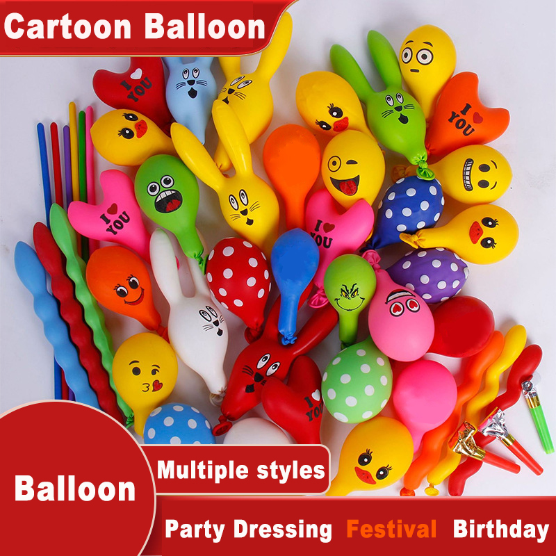 Balloon Pump Hand - 50/100 szt. Balony z motywem kreskówkowym,