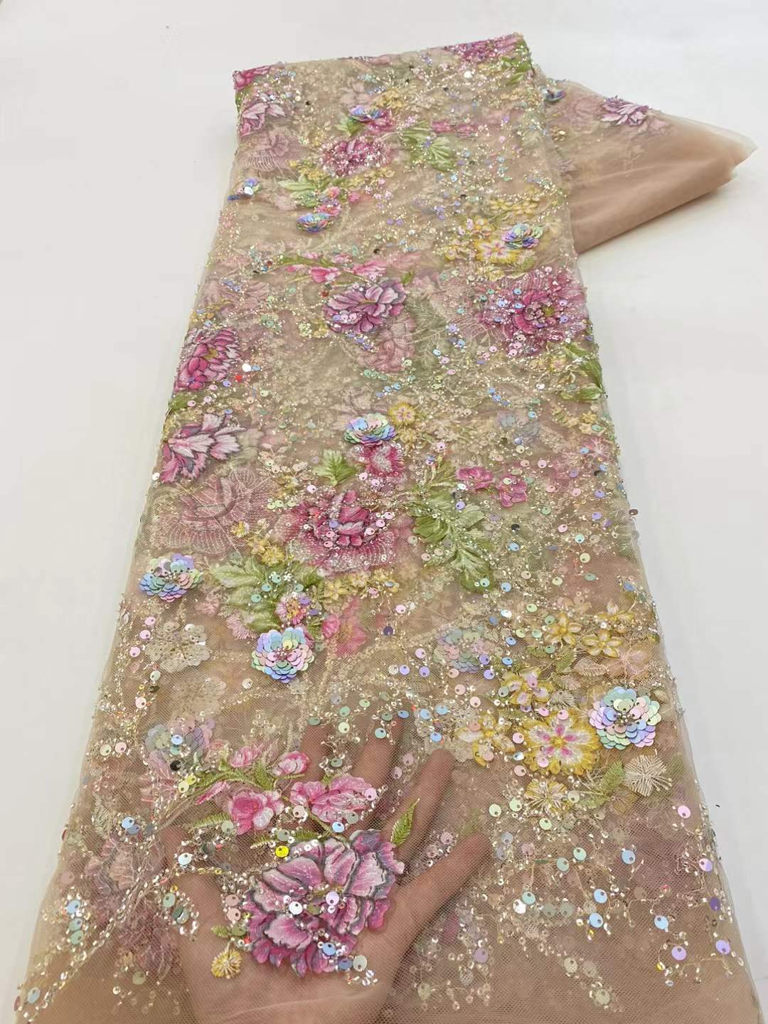 Glitter Tablecloth - Afrykańska koronka z cekinami 2026 wysokiej