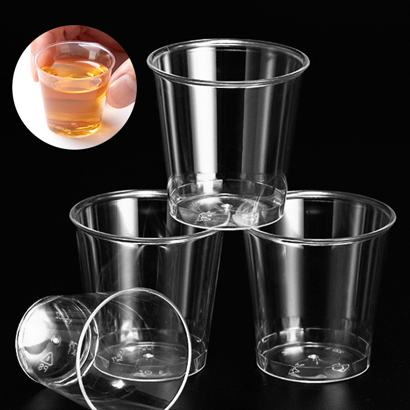 Plastic Cup 50Pcs - 50 SZT. Mini Przezroczyste Plastikowe Jednorazowe