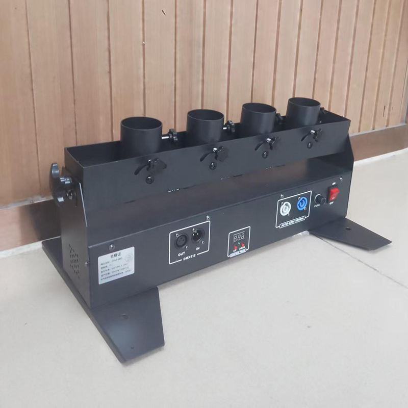 Confetti Cannon Tube - Elektryczna wyrzutnia konfetti z 4 tubami,