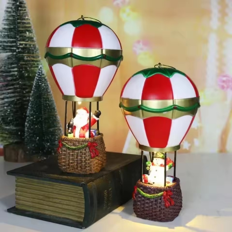 Led Balloon Light - Świąteczne świecące ozdoby, Święty Mikołaj Bałwan