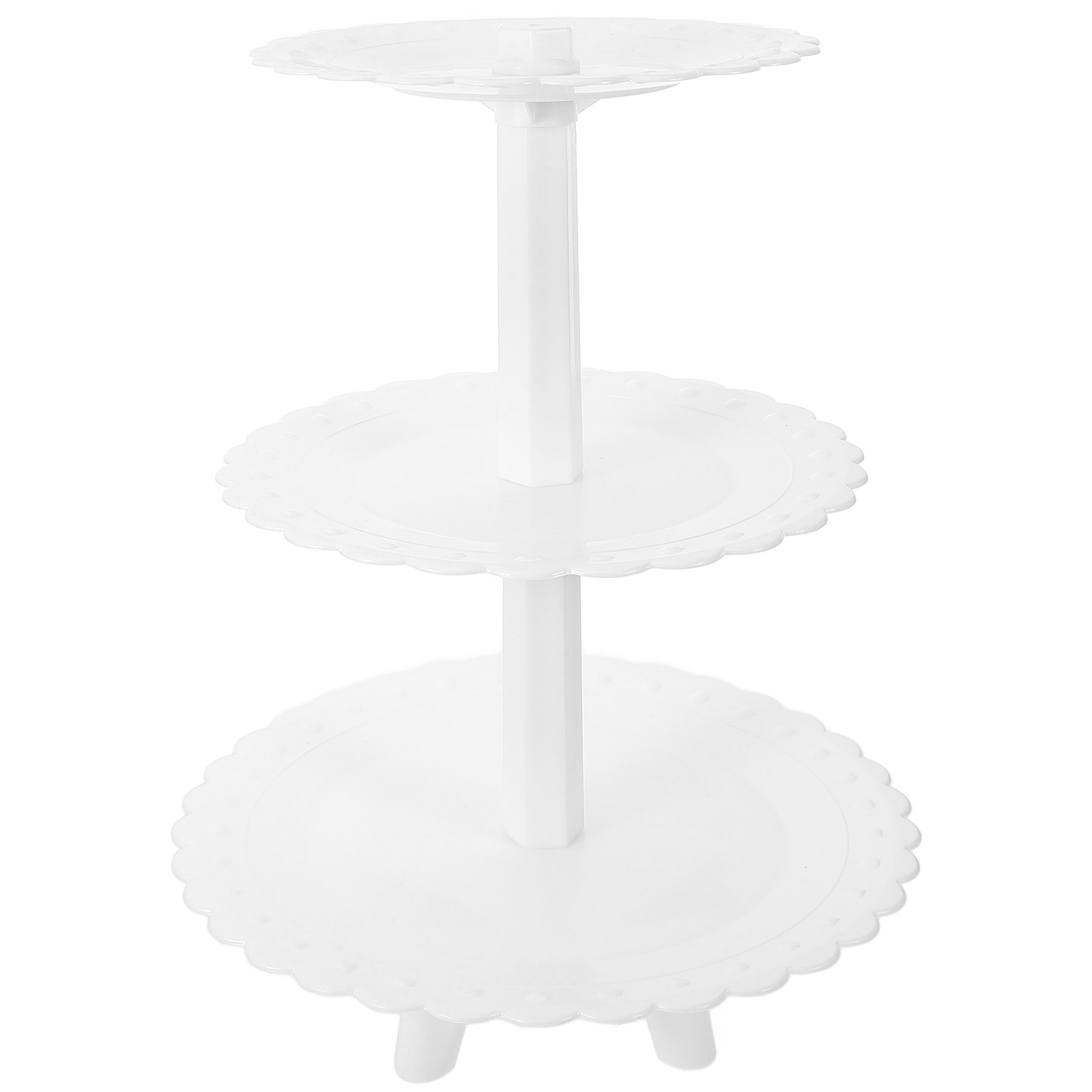 Cupcake Stand Tier - Trzypoziomowy plastikowy stojak na ciasto na