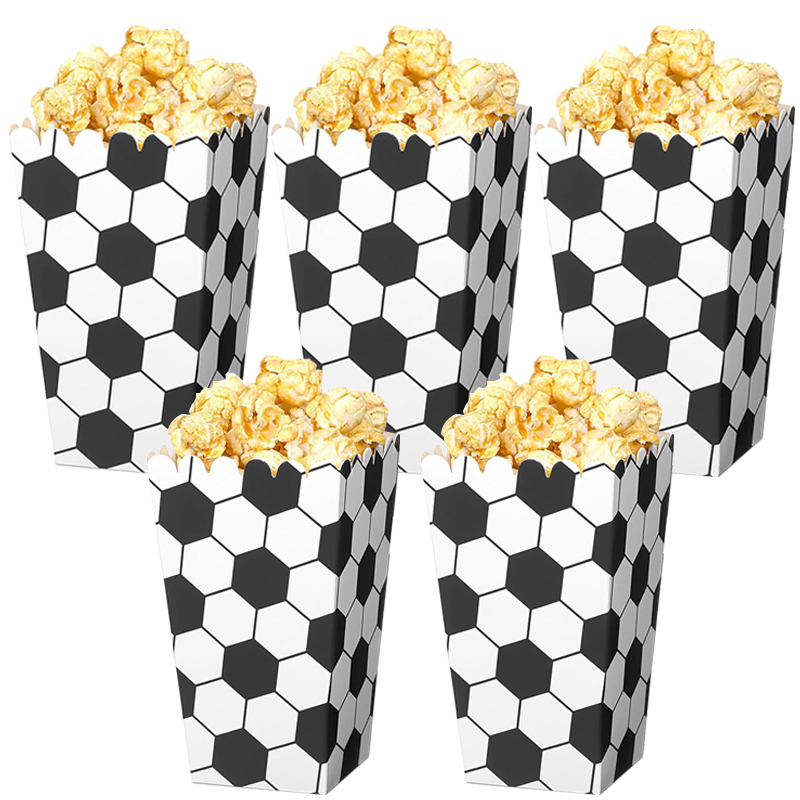 Event Party Box - 6/18Pcs Pudełka na popcorn do piłki