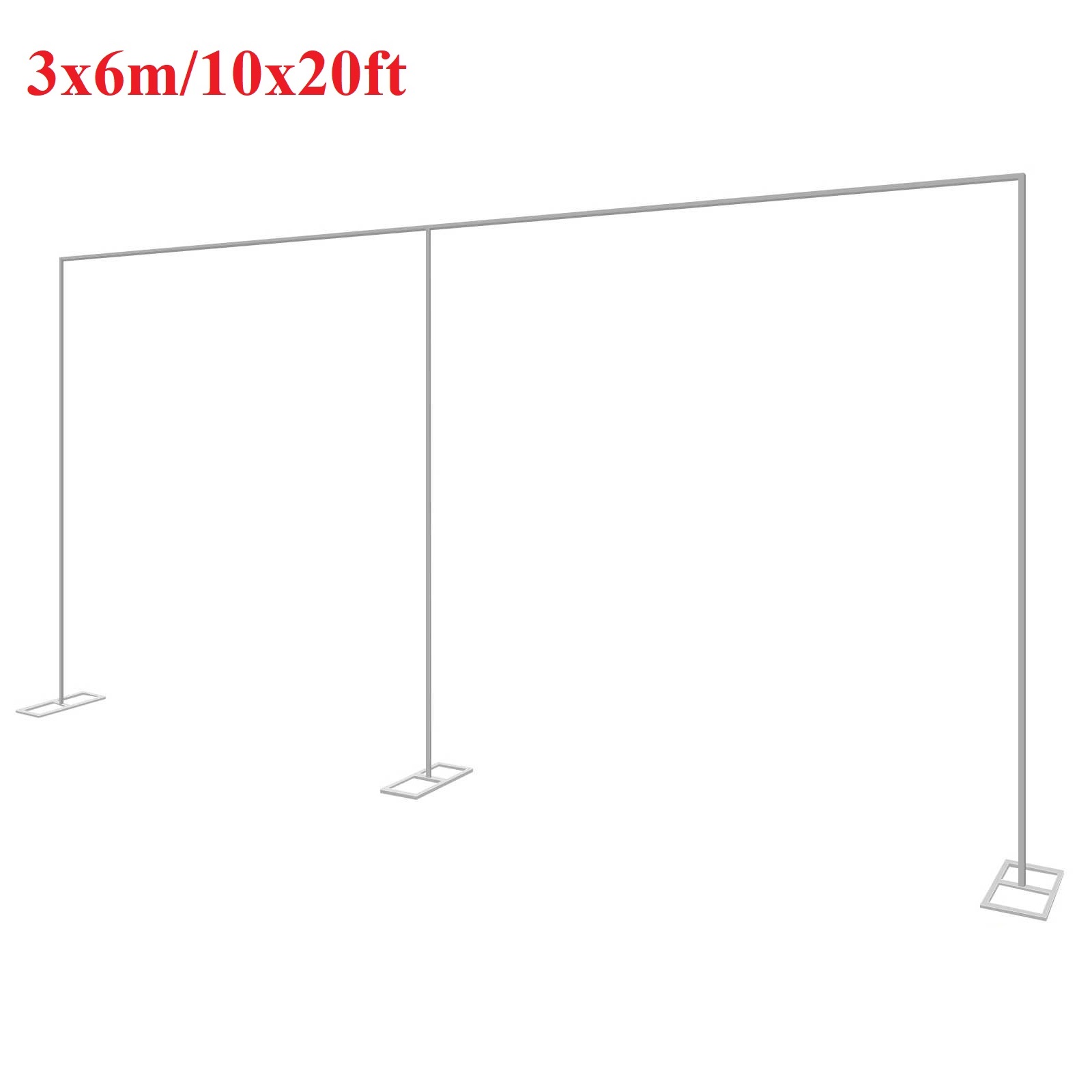 Balloon Arch Kit - 3x6m/10x20ft metalowy łuk ślubny stojak Heavy