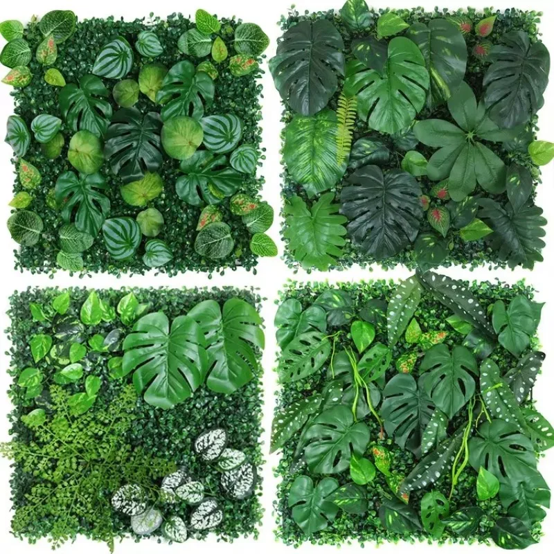 Flower Wall Panel - Panel roślinny 3D 50x50cm, sztuczna trawa,