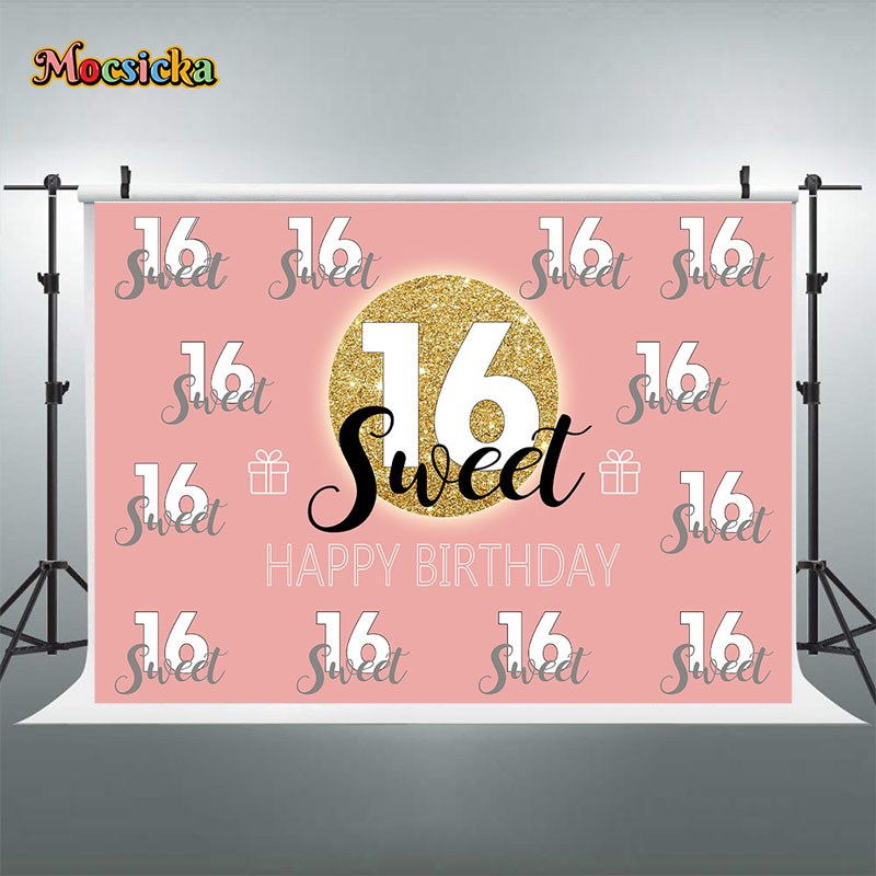 Tło na urodziny Sweet 16 Mocsi – Dessert Table Backdrop recenzja i cena