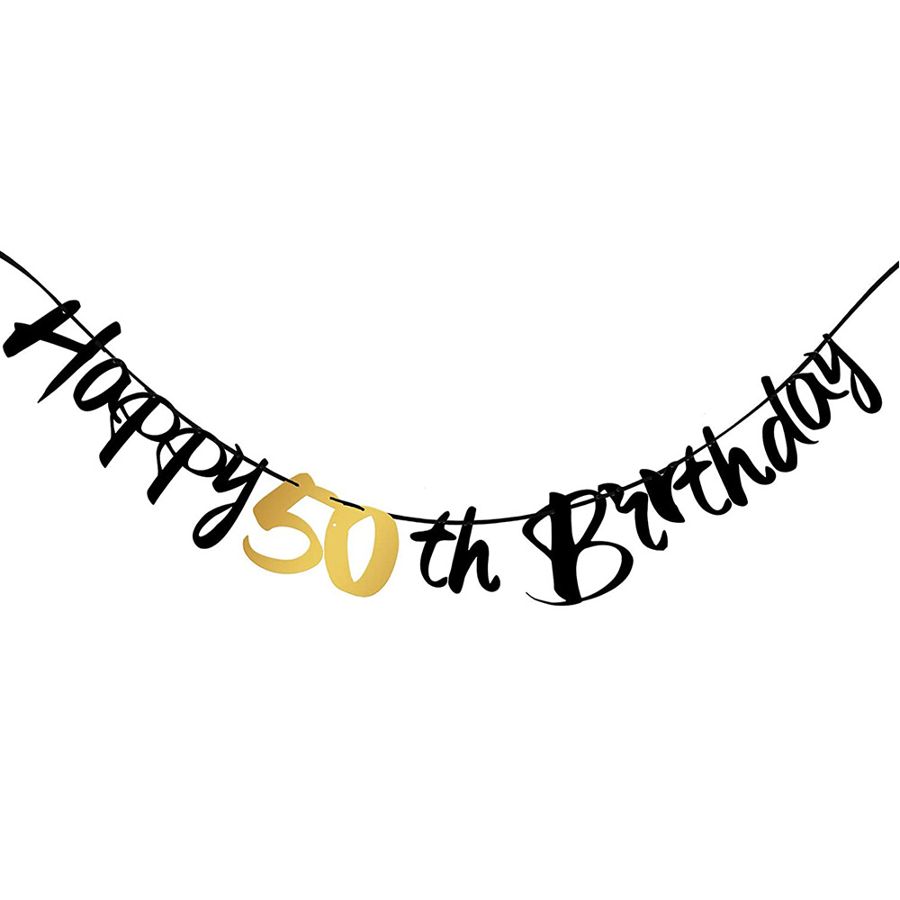Dekoracje na 50. urodziny, cza – Party Banner Gold recenzja i cena