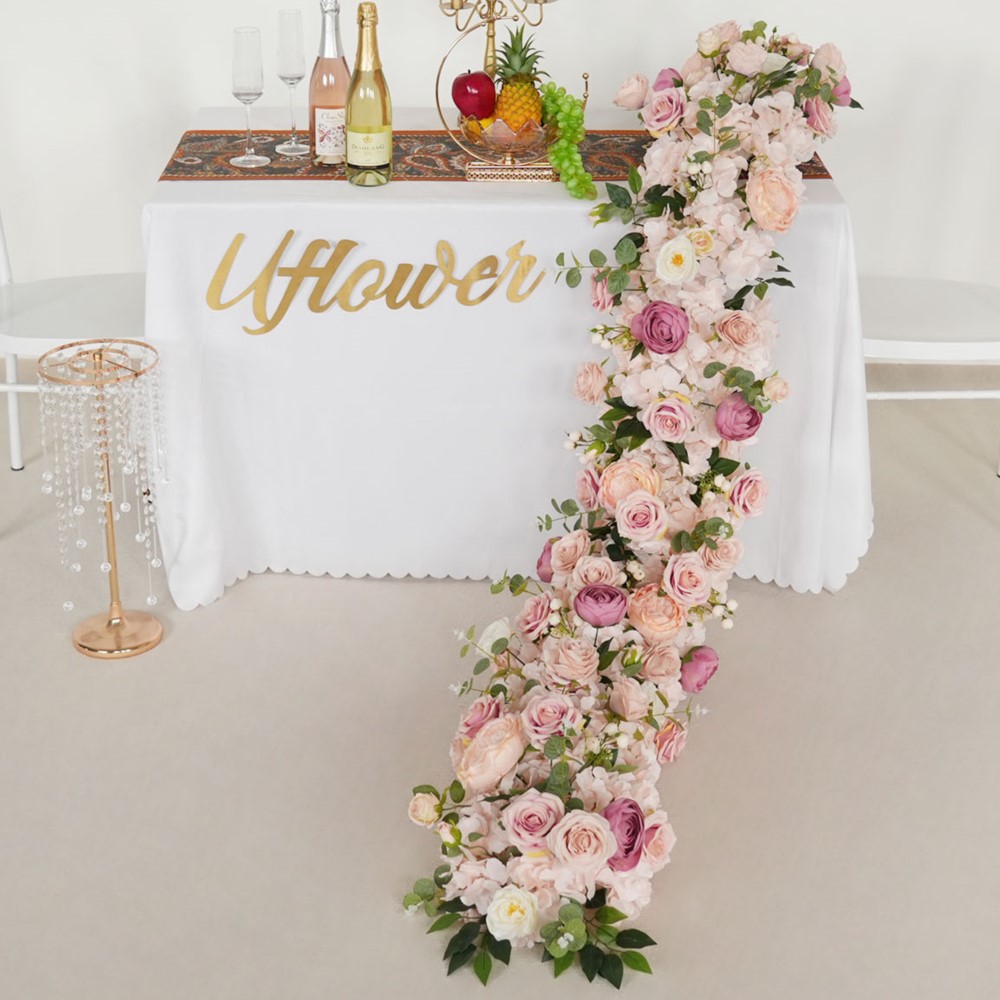 Uflower 200cm Różowe Hortensje – Flower Wall Panel recenzja i cena