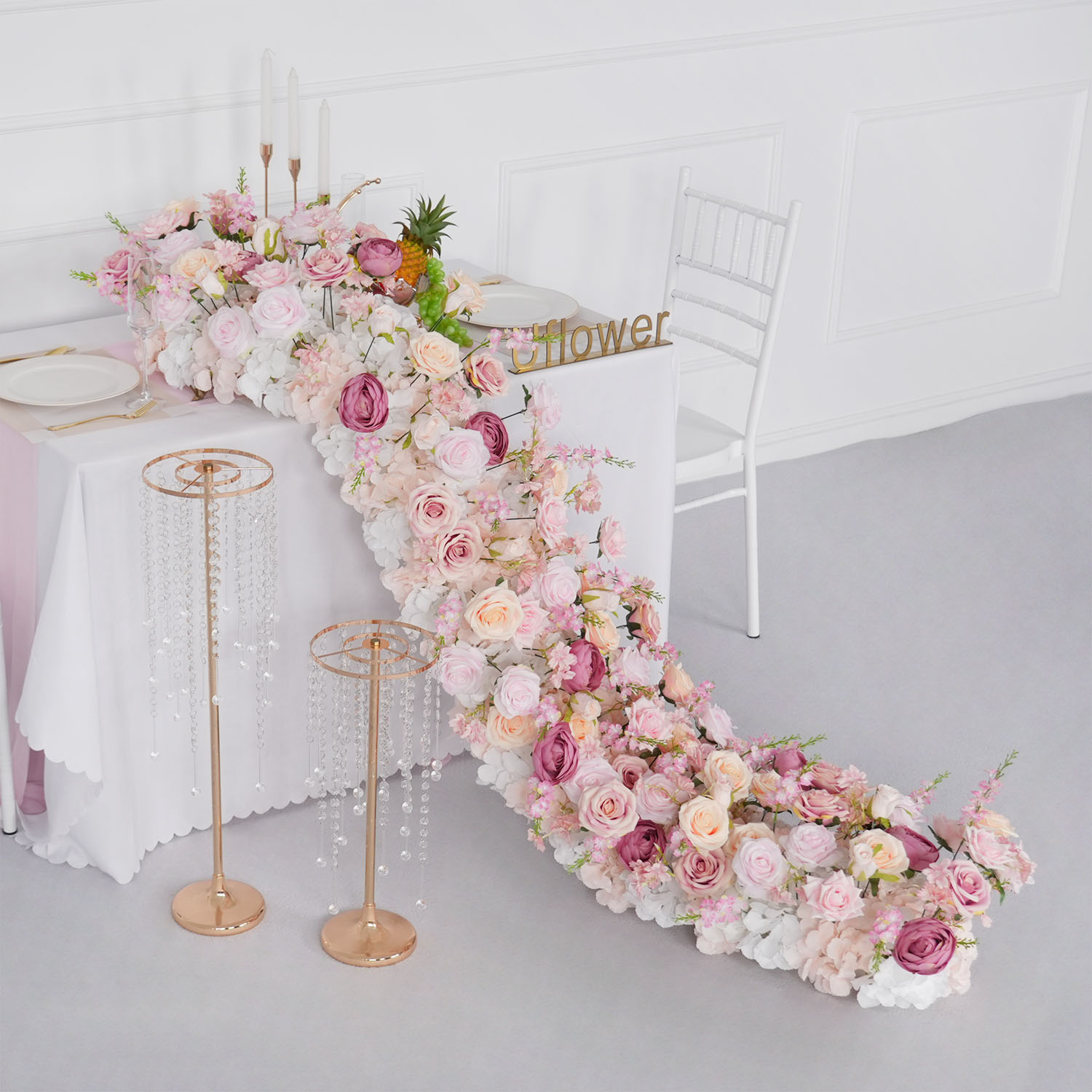Uflower Luksusowe Sztuczne Kwi – Flower Wall Panel recenzja i cena
