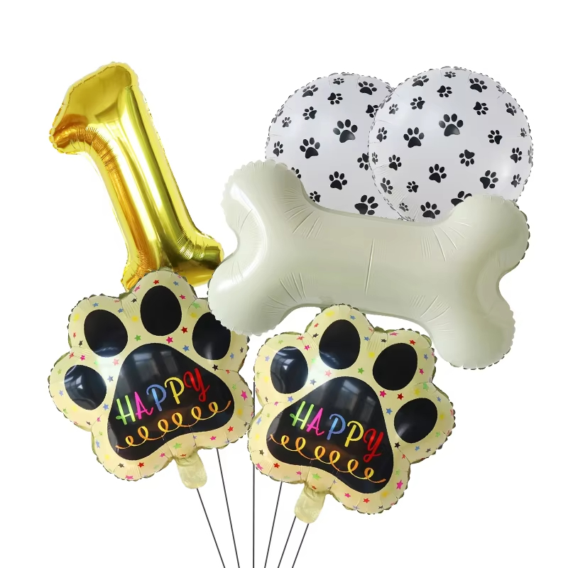 Złote balony WOOF, artykuły na – Let'S Party Event Supply recenzja i cena