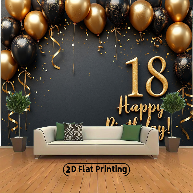 Baner tła z czarnymi i złotymi – Party Banner Gold recenzja i cena