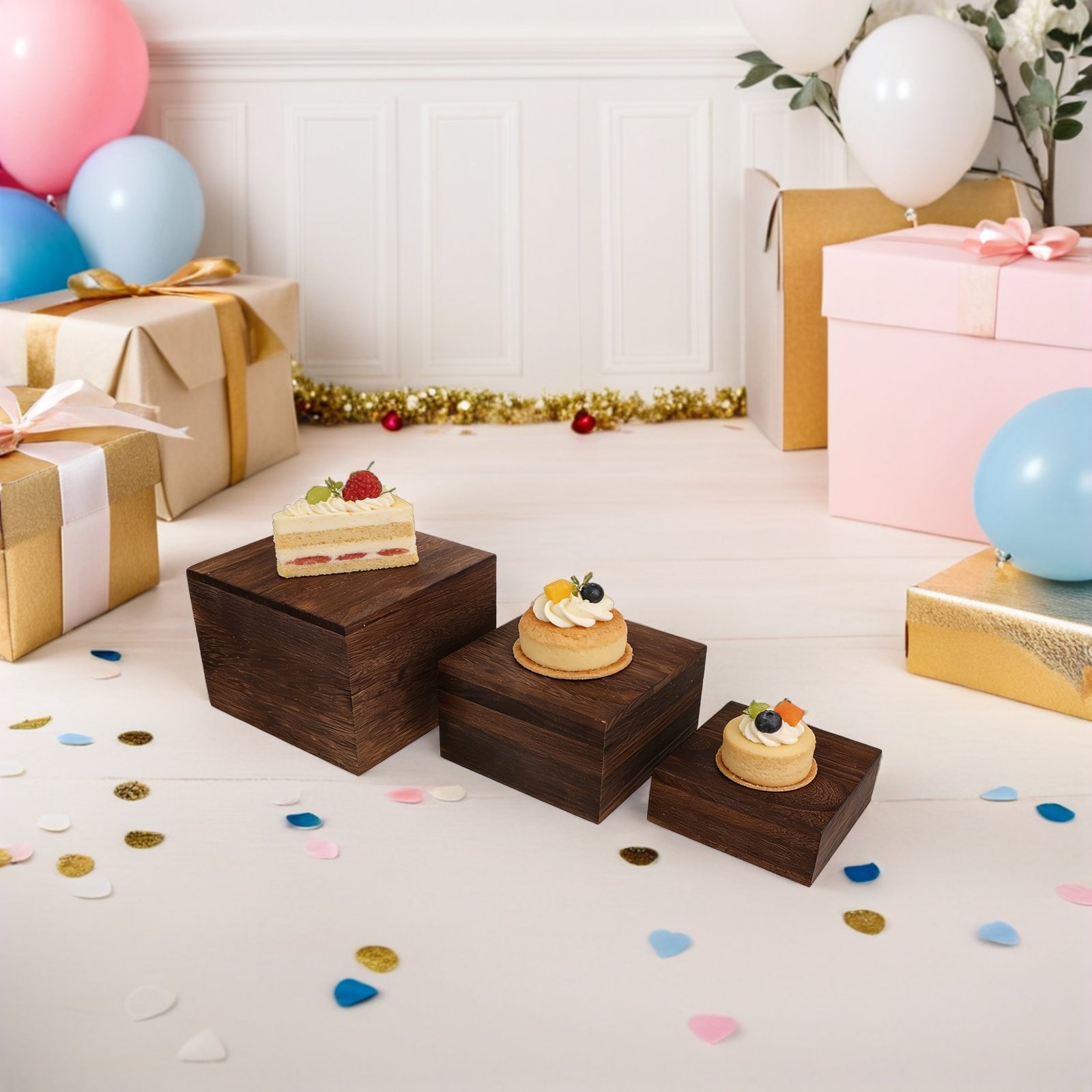 3-częściowy rustykalny drewnia – Cupcake Stand Tier recenzja i cena