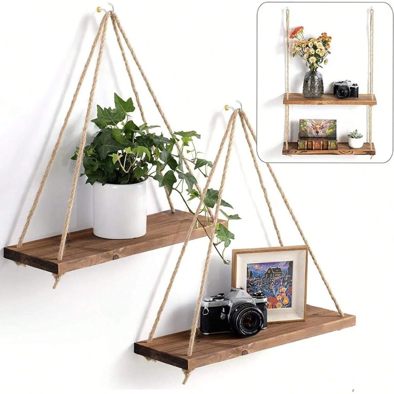 1PC drewniana huśtawka wisząca – Flower Wall Panel recenzja i cena