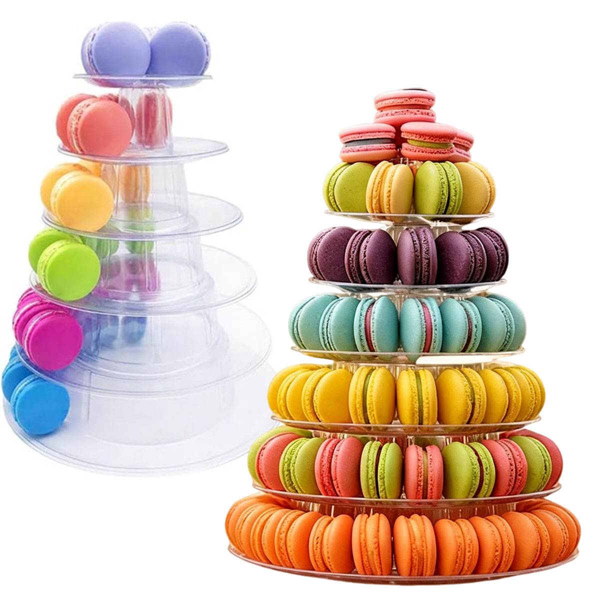 1 szt. 6-poziomowy okrągły pla – Cupcake Stand Tier recenzja i cena