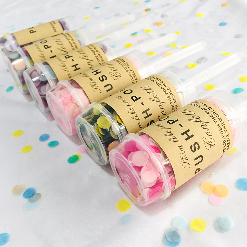 2szt Wielokolorowe papierowe k – Confetti Cannon Tube recenzja i cena
