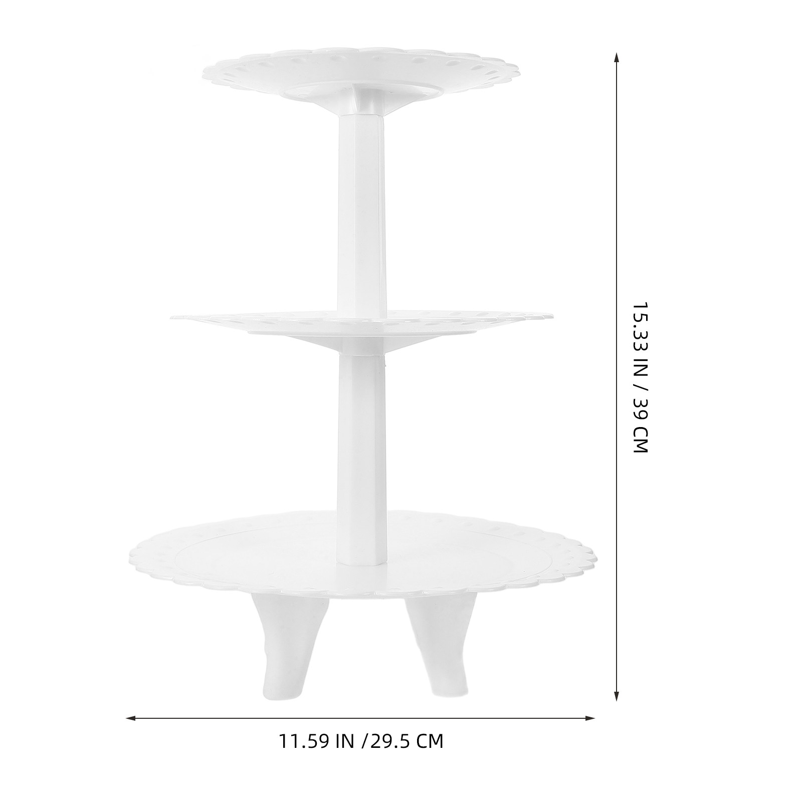 Trzypoziomowy plastikowy stoja – Cupcake Stand Tier recenzja i cena