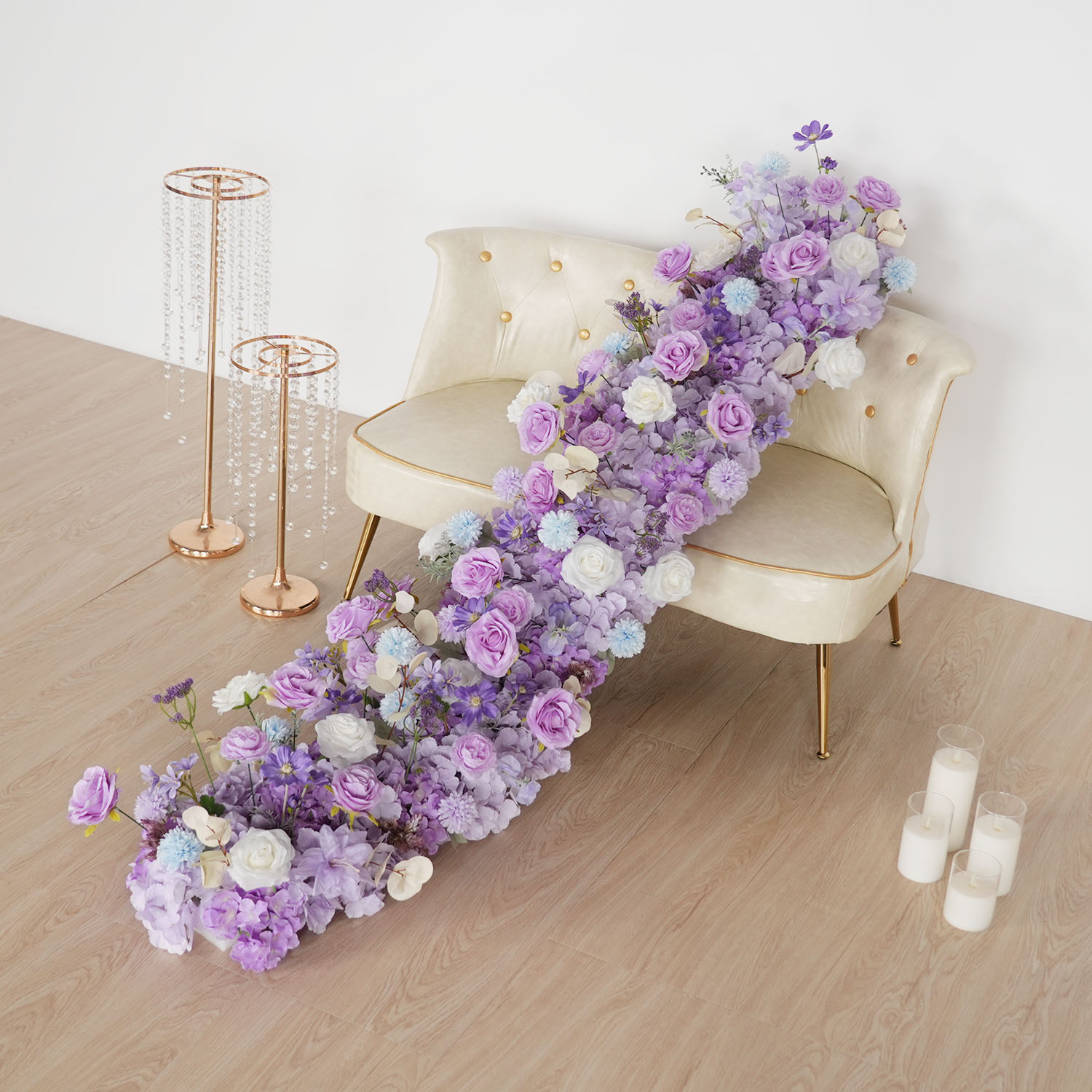 Uflower Fioletowe Sztuczne Kwi – Flower Wall Panel recenzja i cena