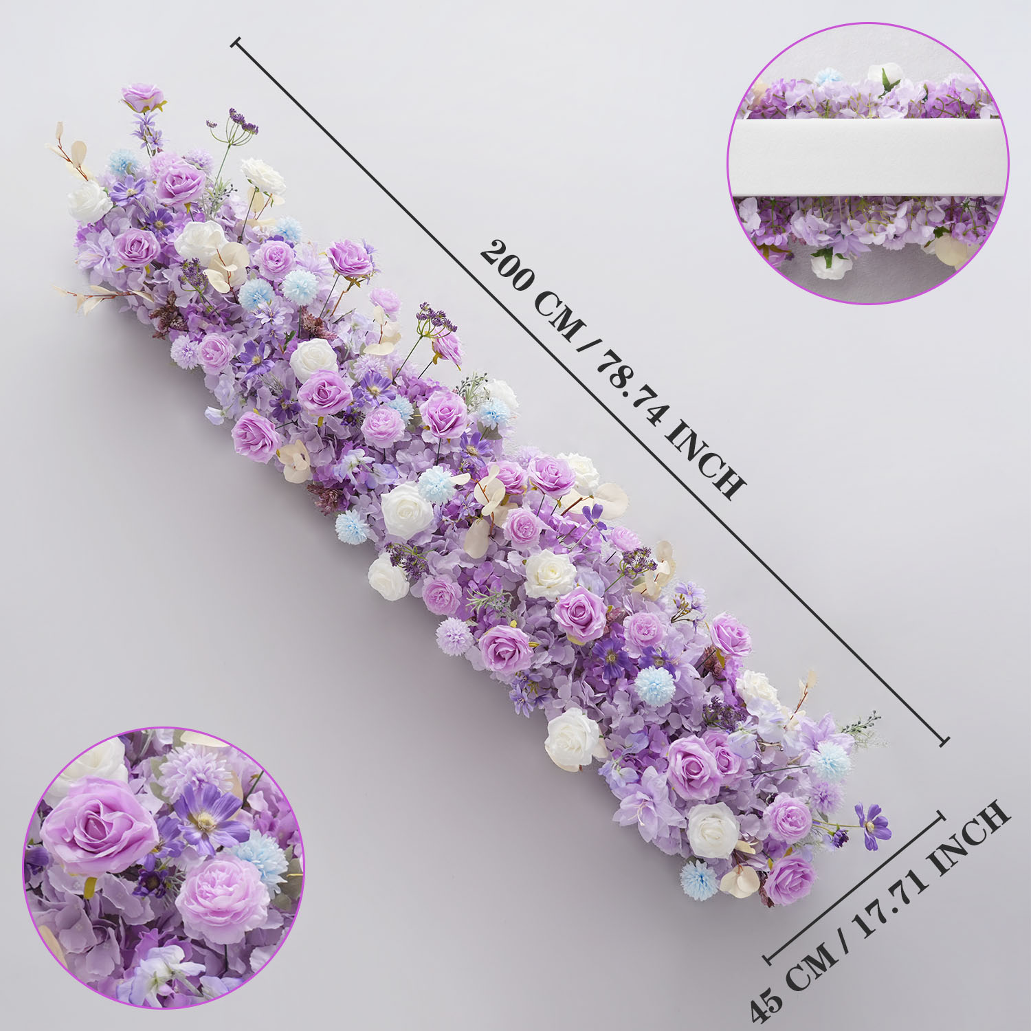 Uflower Fioletowe Sztuczne Kwi – Flower Wall Panel recenzja i cena