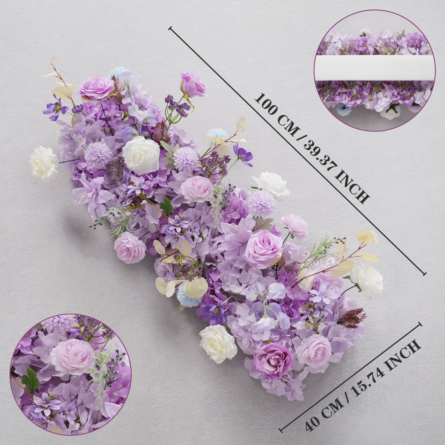 Uflower Fioletowe Sztuczne Kwi – Flower Wall Panel recenzja i cena