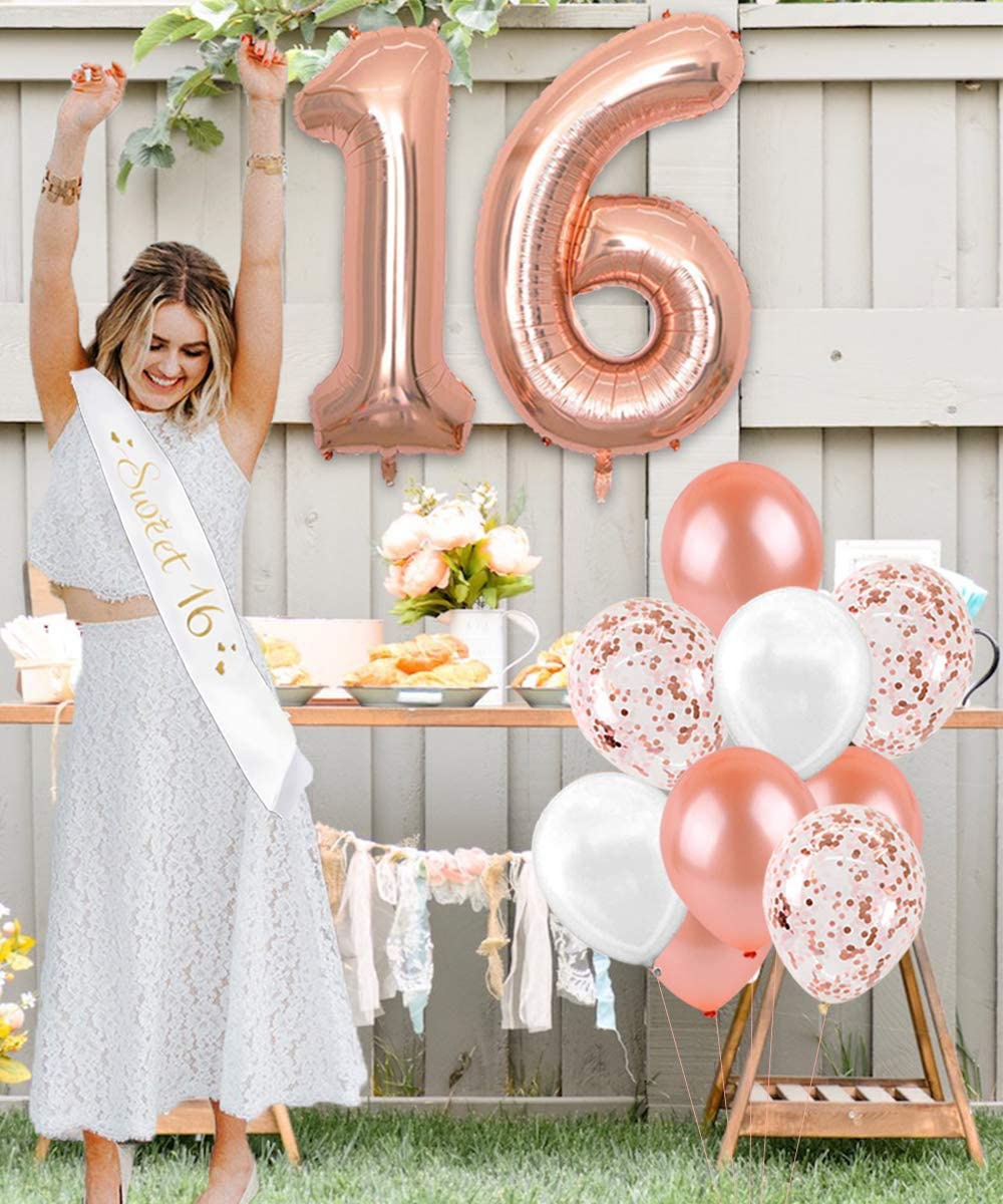Dekoracje na 16. urodziny dla  – Party Banner Gold recenzja i cena