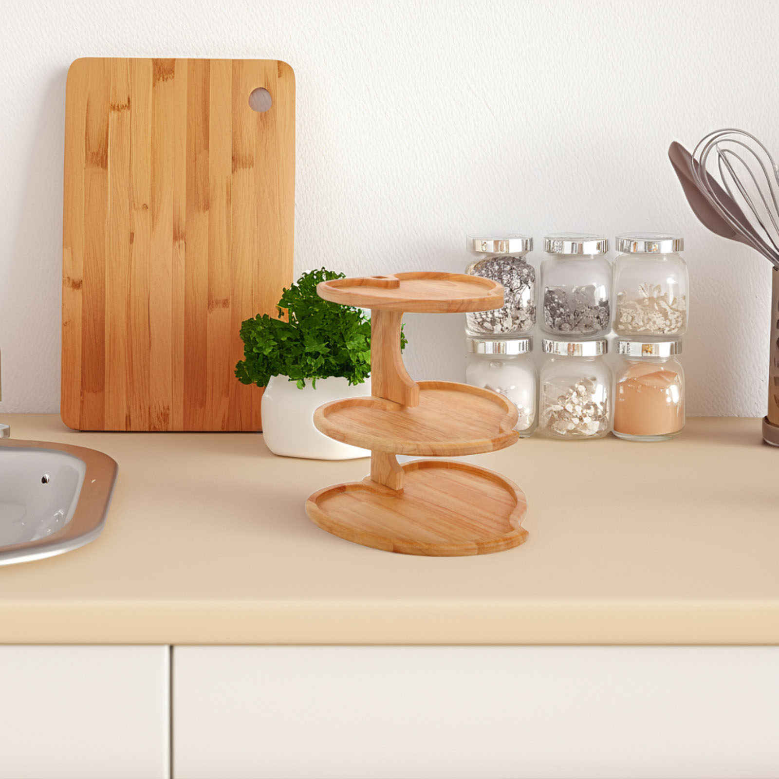 3-poziomowa drewniana taca w k – Cupcake Stand Tier recenzja i cena