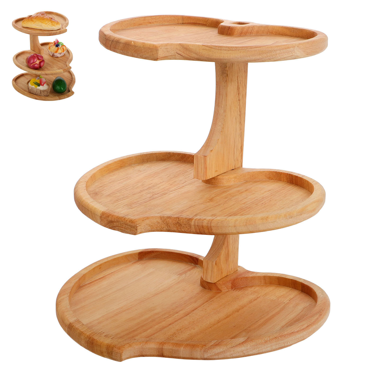 3-poziomowa drewniana taca w k – Cupcake Stand Tier recenzja i cena