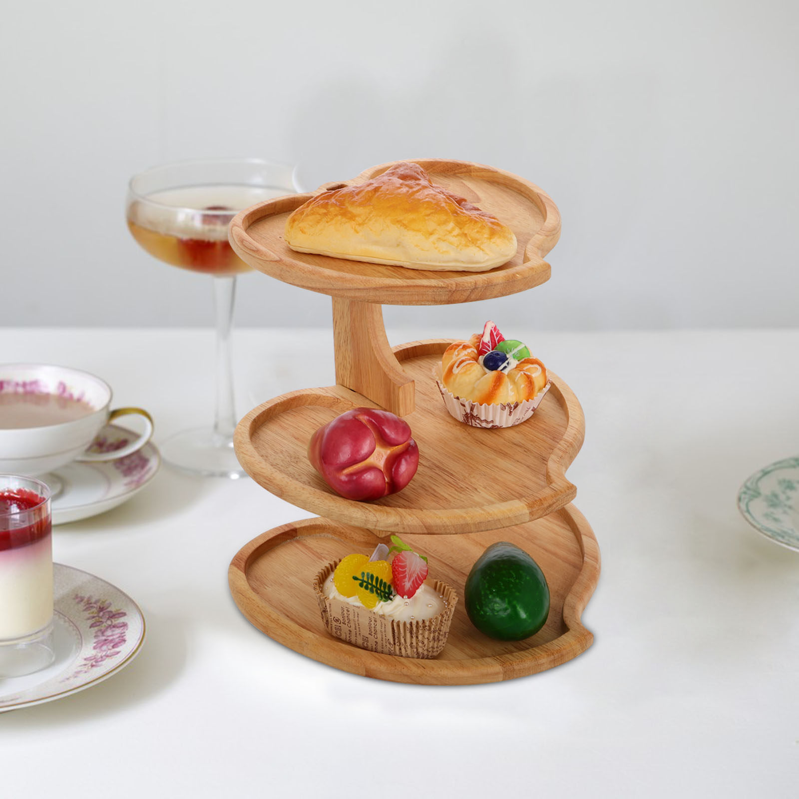 3-poziomowa drewniana taca w k – Cupcake Stand Tier recenzja i cena